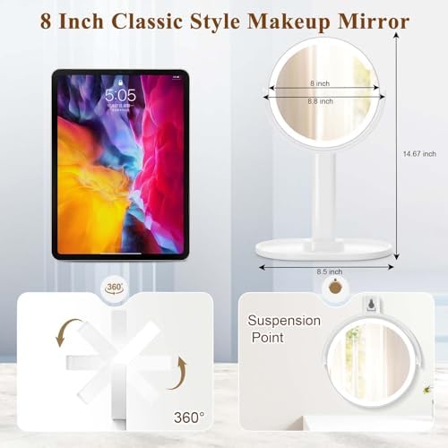 Enhance Makeup with 1X10X Lighted Mirror