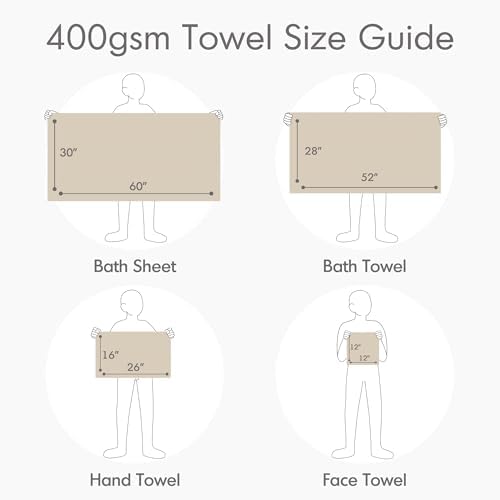 Experience Ultimate Luxury 12-Piece Cotton Bath Towel Set by Comfort Spaces