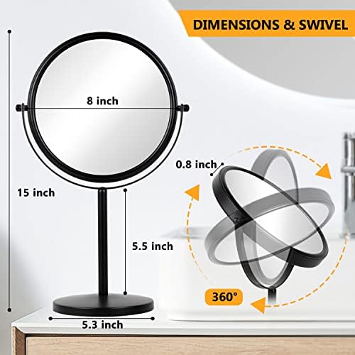 ALHAKIN 10x Double-Sided Magnifying Makeup Mirror