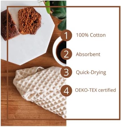 Modern Luxurious Waffle Washcloth Set