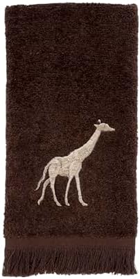 Fingertip Towel - Soft Cotton with Animal Embroidery