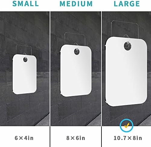 Shatterproof Shaving Mirror for Shower Use