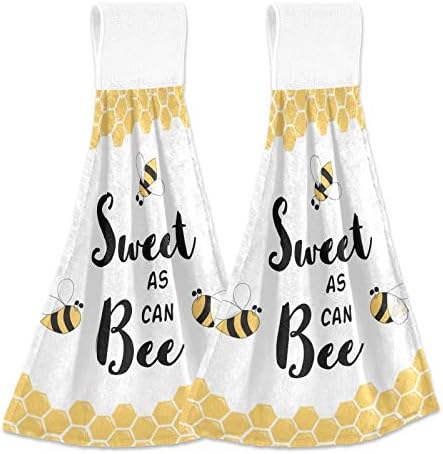 Fingertip Kitchen Towels Set 2-Piece with Funny Love Quotes Durable Soft