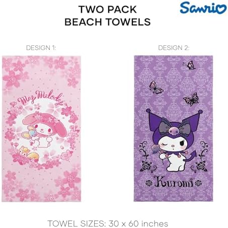NORTHWEST Hello Kitty Beach Towel 2-Pack