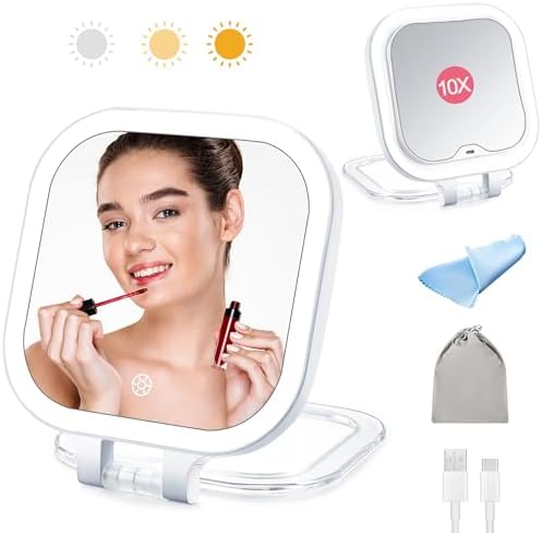 10X Travel Makeup Mirror