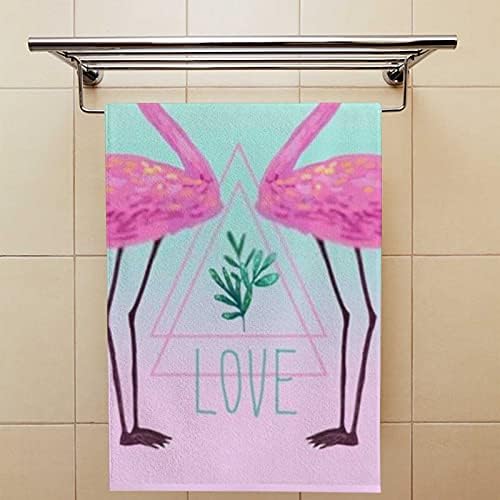 Rashu Fun Flamingo Bath Towel Set 30x15in