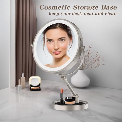 9 Large Lighted Makeup Mirror