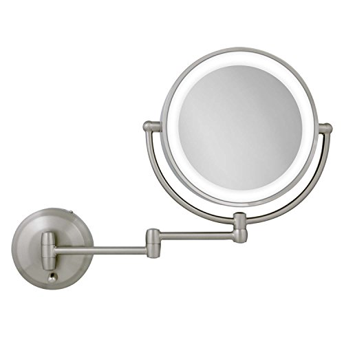 Zadro 11 LED Wall-Mounted Shaving Mirror w Dual Magnifications