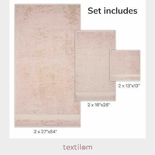 Luxury Turkish Cotton Bath Towels Set