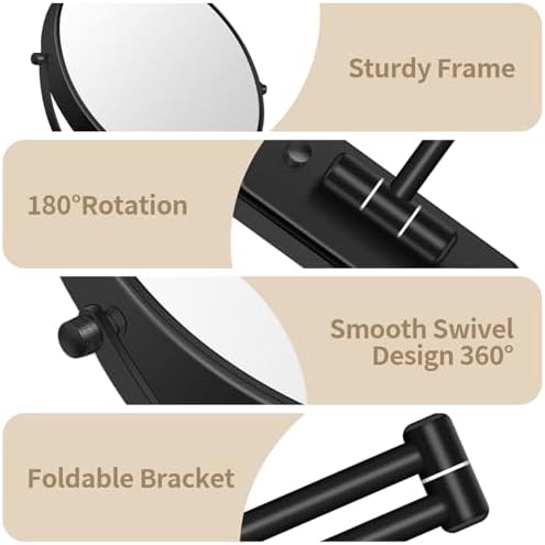 8-inch Wall-Mounted Magnifying Mirror