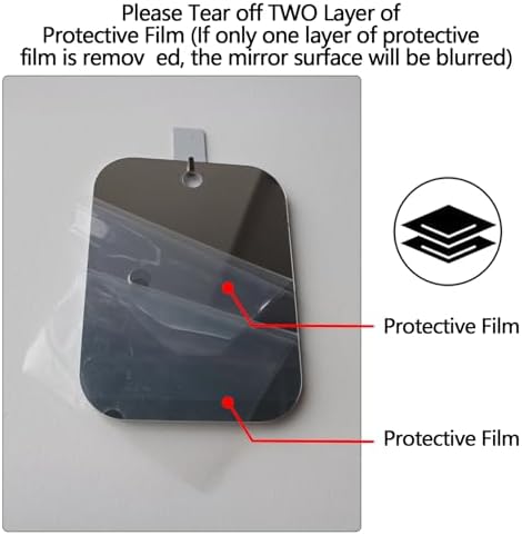 Fog-Free 6x8 Mirror Compact for Travel