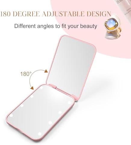 Illuminate your beauty with our compact mirror