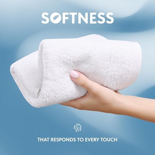 Luxury Cotton 13x13 Washcloths 12-Piece Set White