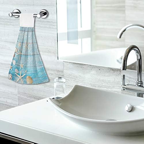Seashells Starfish Kitchen Hand Towels