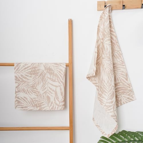 Get 2 Pure Linen Kitchen Towels Set