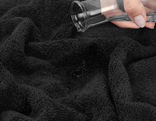 American Soft Linen Luxury 6 Piece Towel Set Black