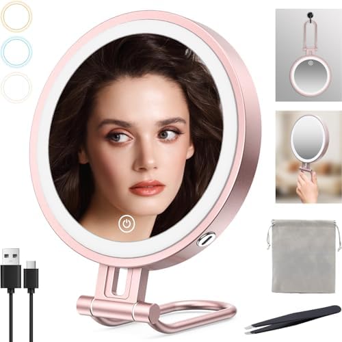 10X Magnifying Travel Makeup Mirror