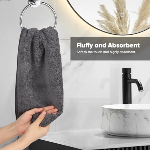 Microfiber Hand Towels for Bathroom Soft Durable 12-Pack