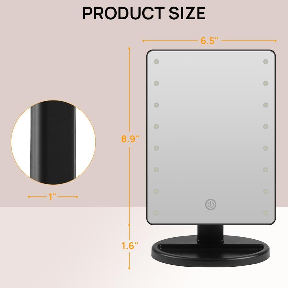 KAKULO --- Lighted Makeup Mirror with Lights