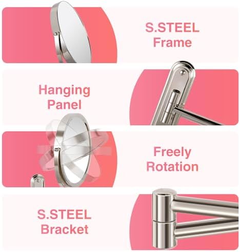 VORREMIRR Wall Mounted Makeup Mirror 15X Magnification