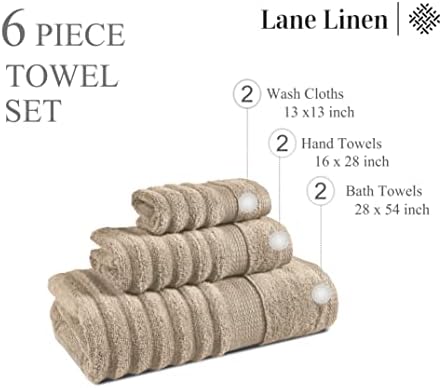 Luxury 6-Piece Bath Towel Set for Comfort