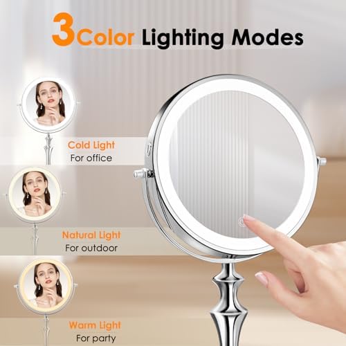 Ultimate LED Makeup Mirror 10X Rotate 360