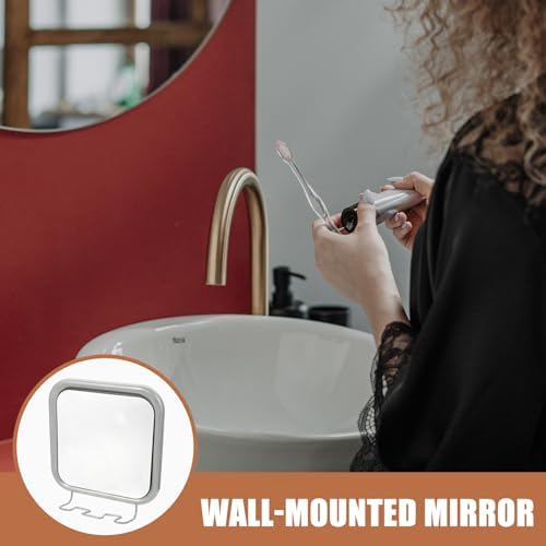 Fogless Shower Mirror for Shaving Strong Suction Compact Design