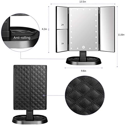 Vanity Mirror with 21 LEDs for Women