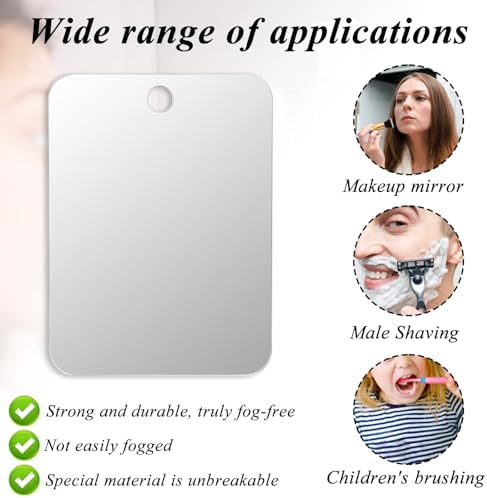 Fogless Shaver Mirror Portable Travel Camping Mirror Send a Message