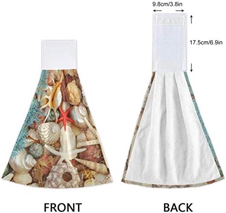 Cute Summer Starfish Kitchen Towels 12x17in