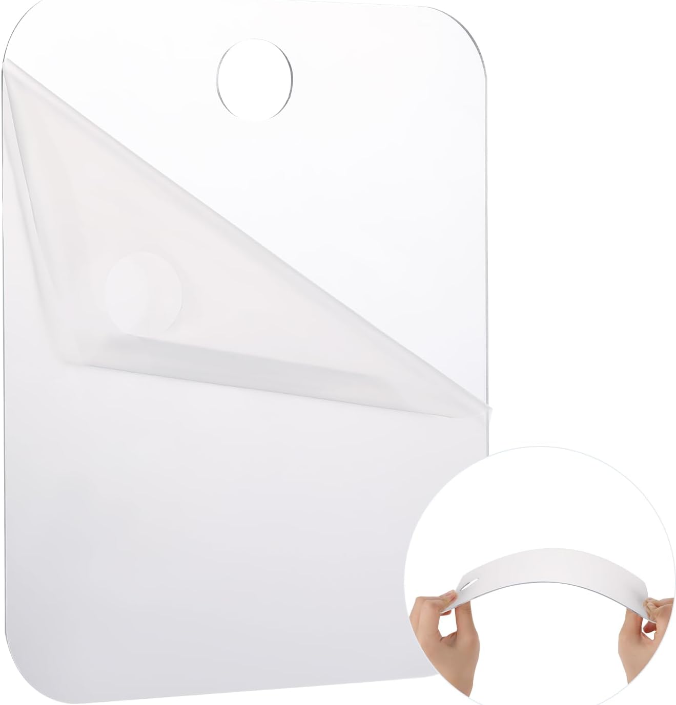 2Pcs Aiyorse shower mirror for travel