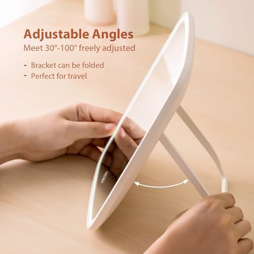 NEZZOE Rechargeable Makeup Mirror with Touch Controls