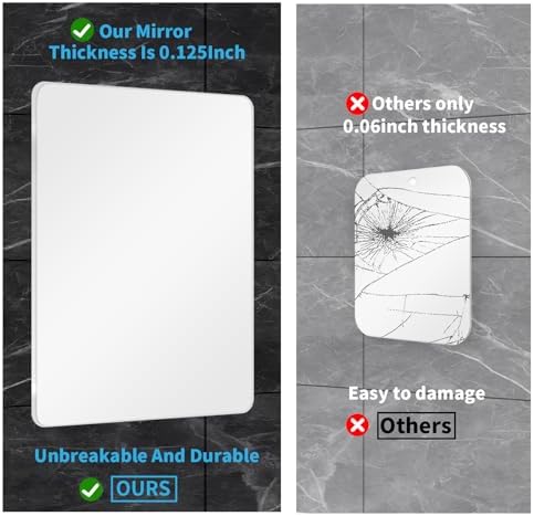 Luxury Fog-Free Shower Mirror for Shaving