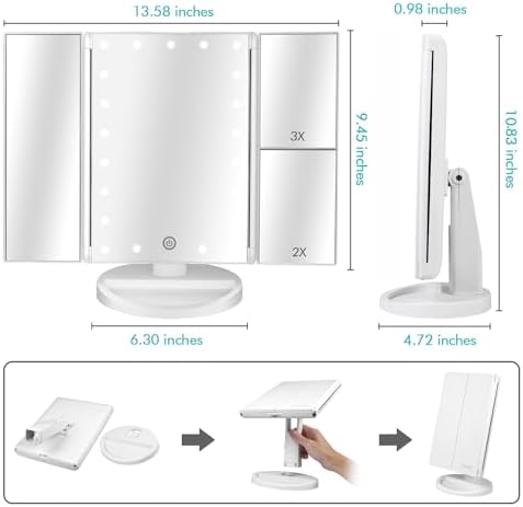 Deweisn Floor Mount Vanity Mirror