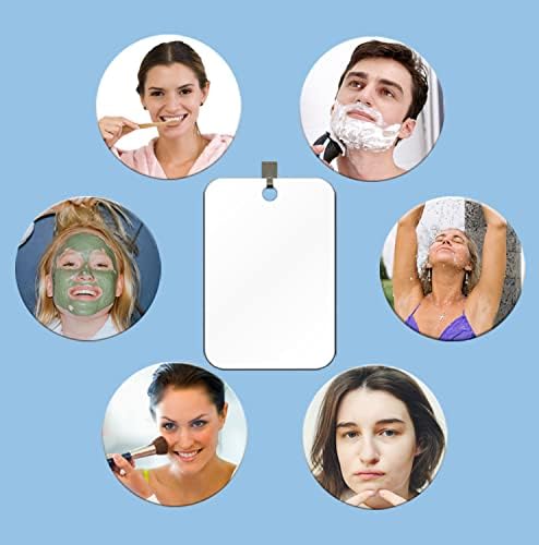 DFLLLO Large shatterproof shower mirror for travel bathroom convenience