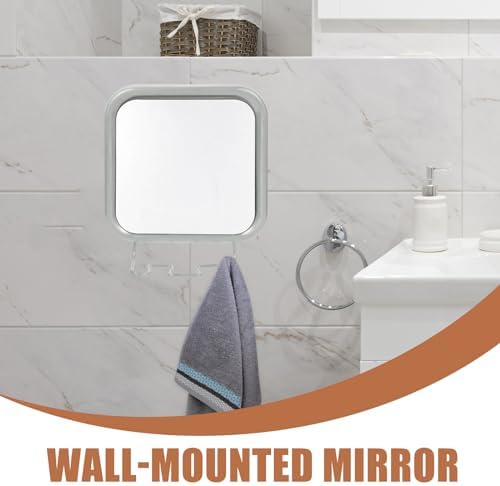 Fogless Shower Mirror for Shaving Strong Suction Compact Design