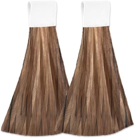 Durable Vertical Rhomb Wooden Towels for Kitchen Bathroom Use