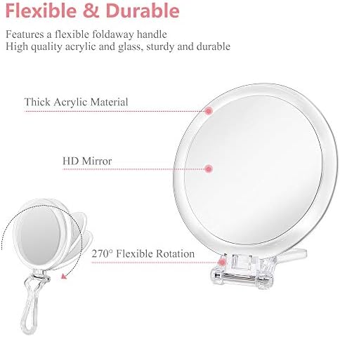 Cheftick Double Sided Hand Held Mirror