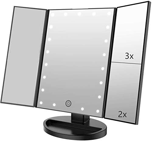 Lighted Vanity Mirror with 3X Magnification