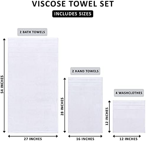 Utopia Towels 8-Piece Luxury Towel Set