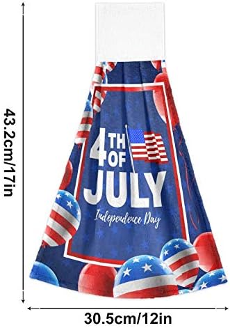 Independence Day American 4th of July Kitchen Hand Towels