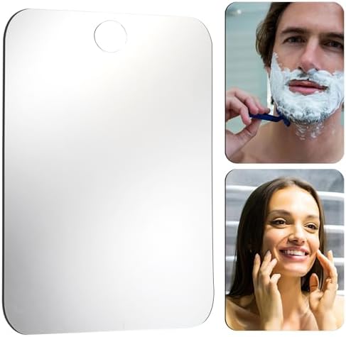 Unbreakable Anti-Fog Shower Mirror for Men