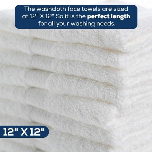 Simpli-Magic Cotton Washcloth 12x12 40 Pack