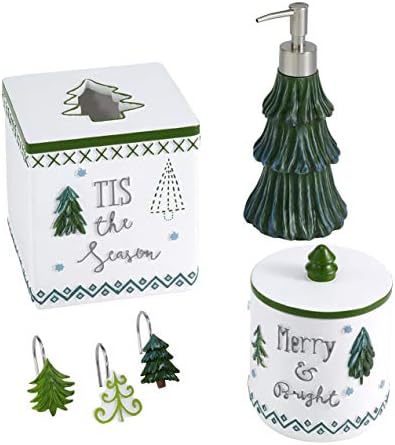 Fingertip Cotton Towels Set of 2 - Christmas Tree Design