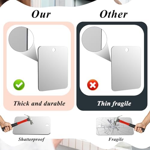 Fogless Shaver Mirror Portable Travel Camping Mirror Send a Message