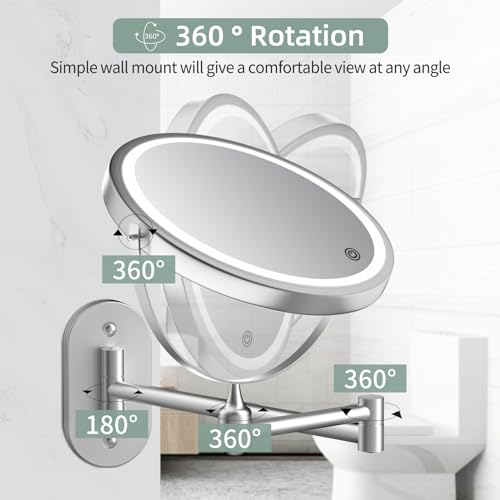 Perfect Salon-M quality makeup mirror for wall installation