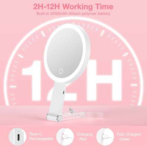 High-Quality 3-in-1 Makeup Mirror for Travel