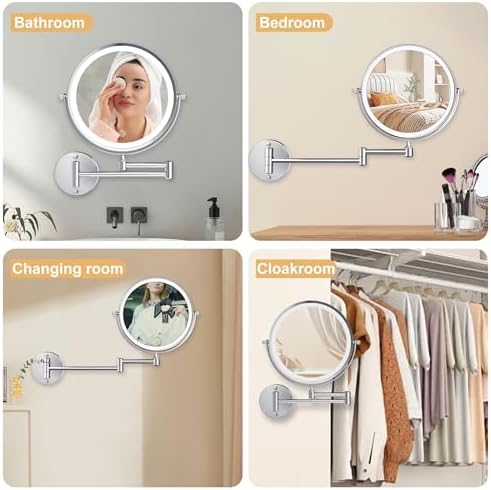 9 inch Large Rechargeable Lighted Makeup Vanity Mirror