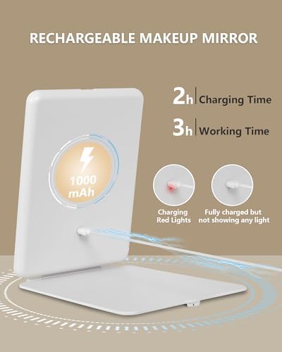 DecMetu Travel Mirror with Lights