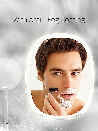 Fogless Lighted Shower Mirror for Shaving